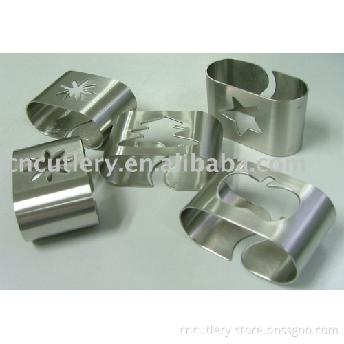 Stainless steel napkin ring,napkin holder,beaded napkin ring,steel napkin ring